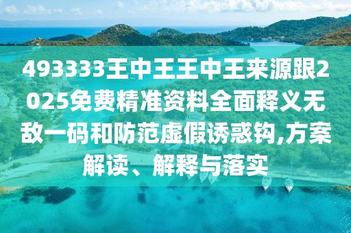 493333王中王王中王來(lái)源跟2025免費精準資料全面釋義無(wú)敵一碼和防范虛假誘惑鉤,方案解讀、解釋與落實(shí)